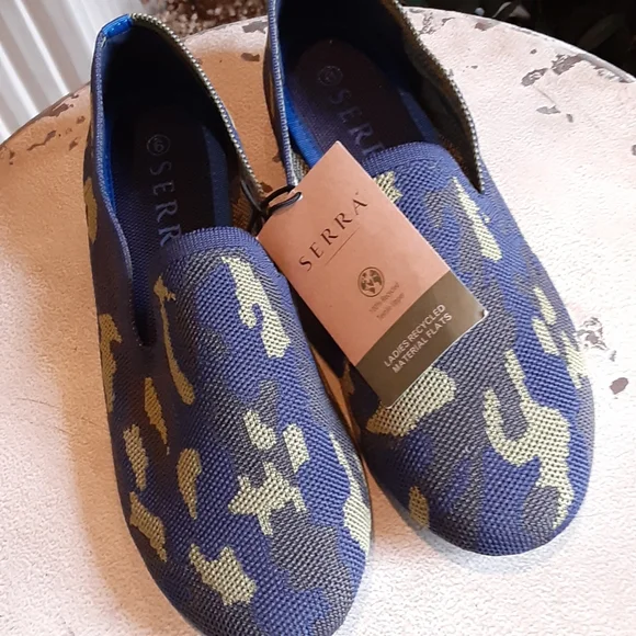 Womens Shoes Serra Ladies Recycled Material Flats Serra Shoes